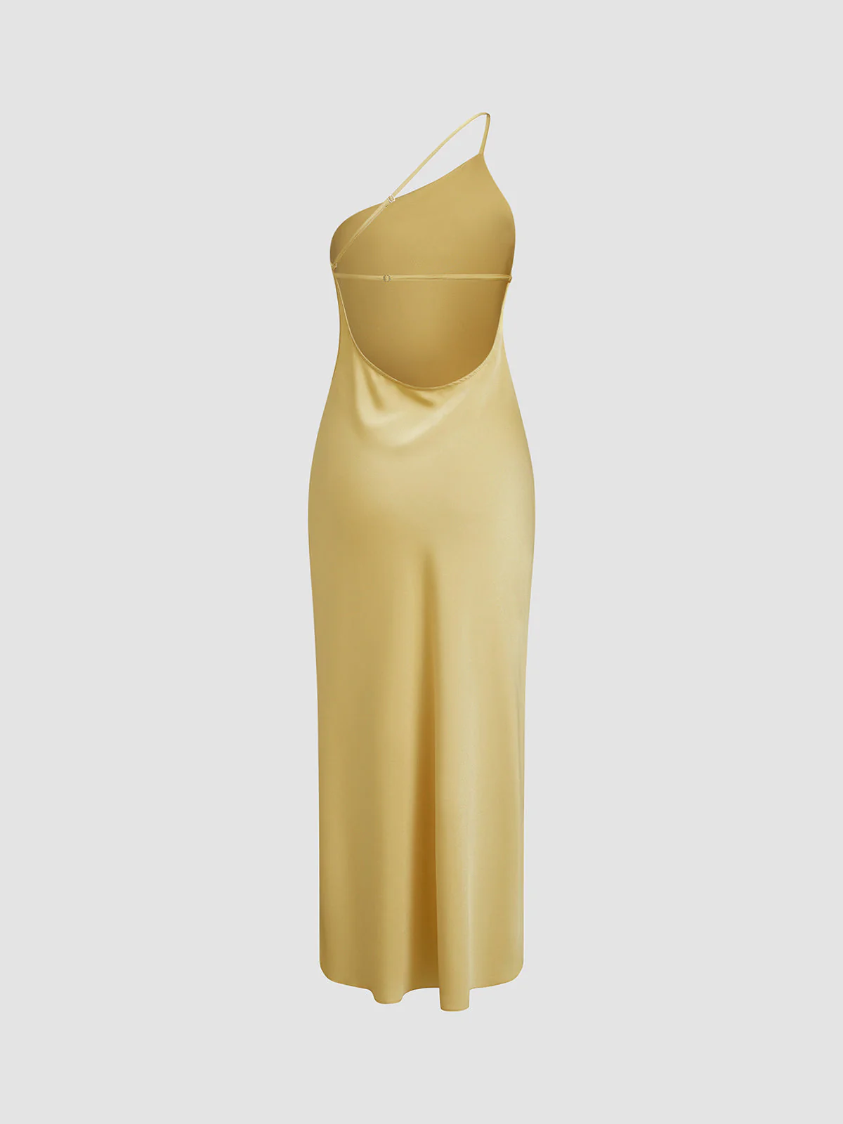 Heidi-Mode | Satin Maxi Kleid mit Offenem Rücken - Image 4