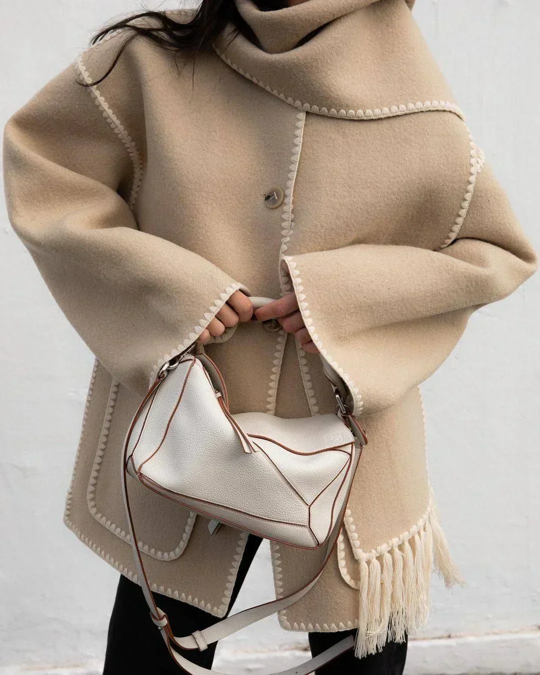 Heidi-Mode | Schal-Jacke mit Entspannter Passform und Weichem, Strukturiertem Stoff für Frauen - Image 8