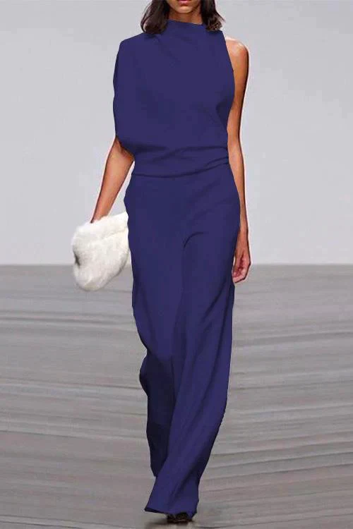 Heidi-Mode | Rosiedress Cowl Neck One Shoulder Batwing Sleeve Party Suit - Image 6