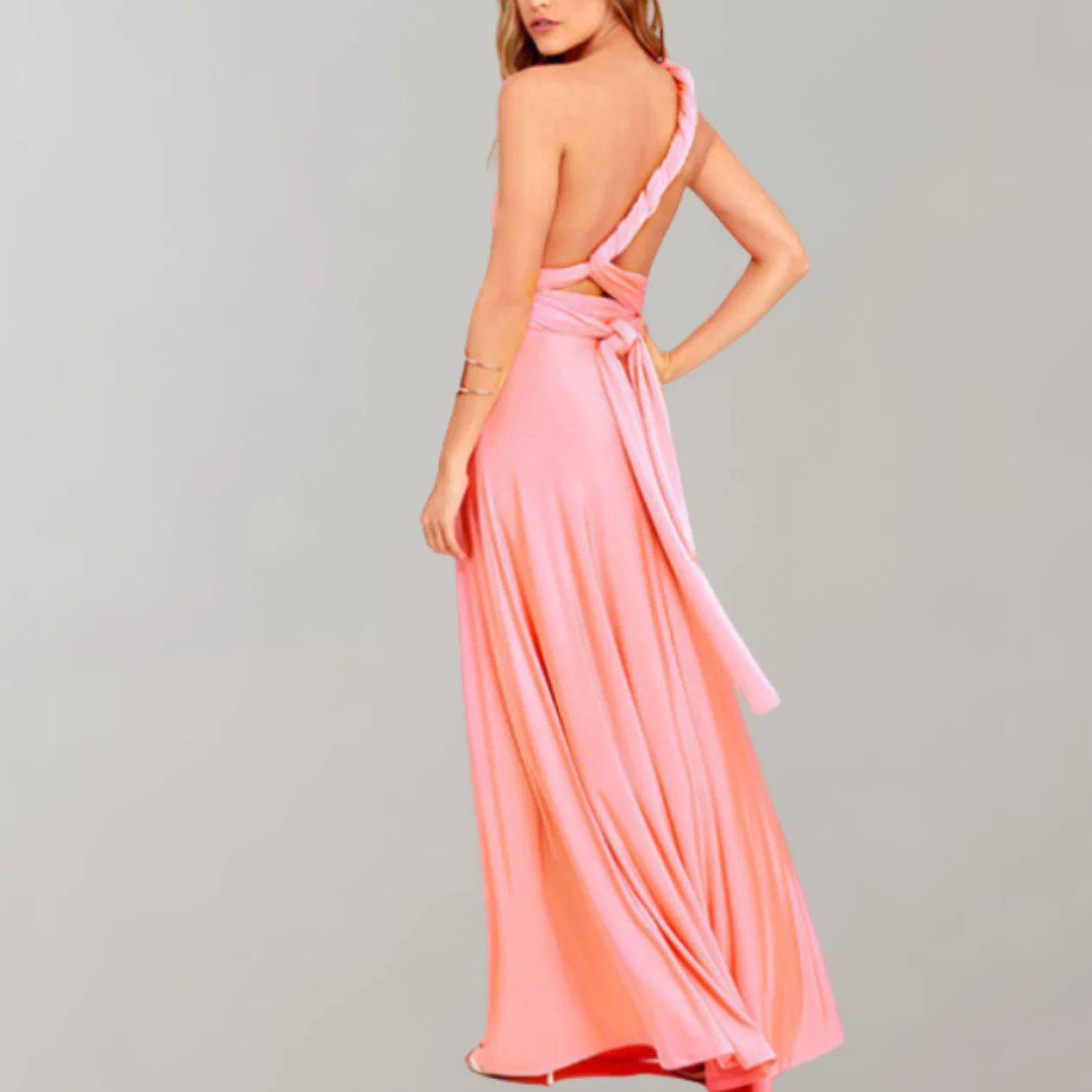 Heidi-Mode | Schick Maxikleid Cocktail Kleid Taillengurtel - Image 13