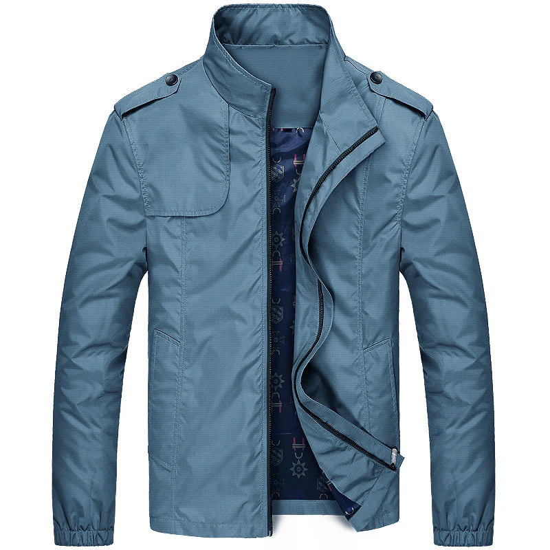 Heidi-Mode | Schicke Zip Up Jacke mit Stehkragen für Männer - Image 2