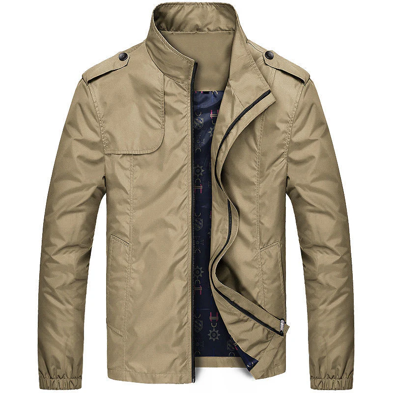 Heidi-Mode | Schicke Zip Up Jacke mit Stehkragen für Männer - Image 4