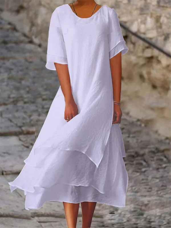 Heidi-Mode | Schickes, Elegantes Kleid mit Blockschlitz - Image 5