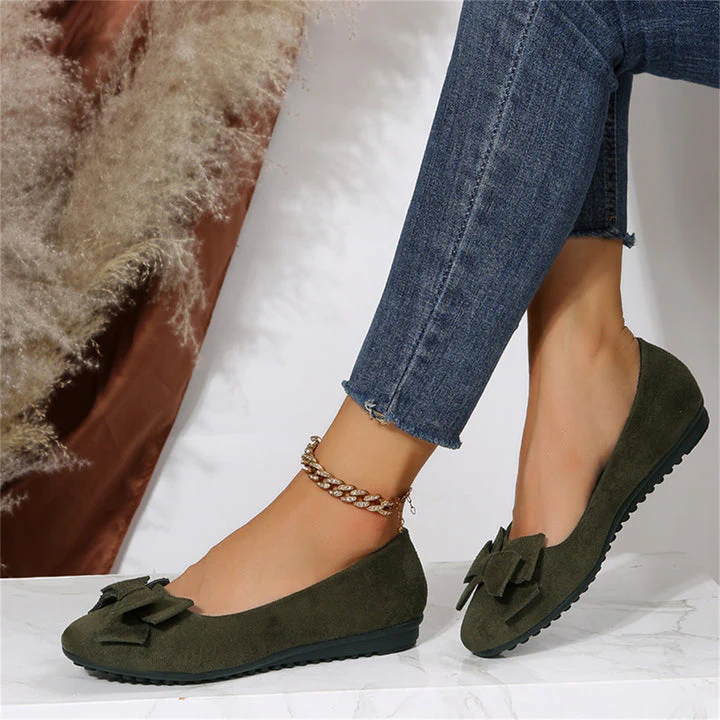 Heidi-Mode | Schleifen Orthopädische Ballerinas Damenschuhe - Image 3
