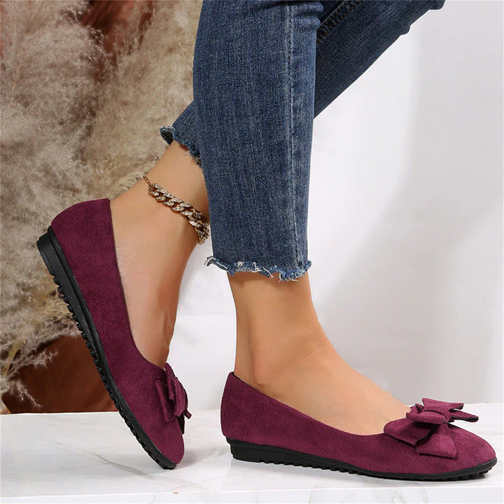 Heidi-Mode | Schleifen Orthopädische Ballerinas Damenschuhe - Image 8