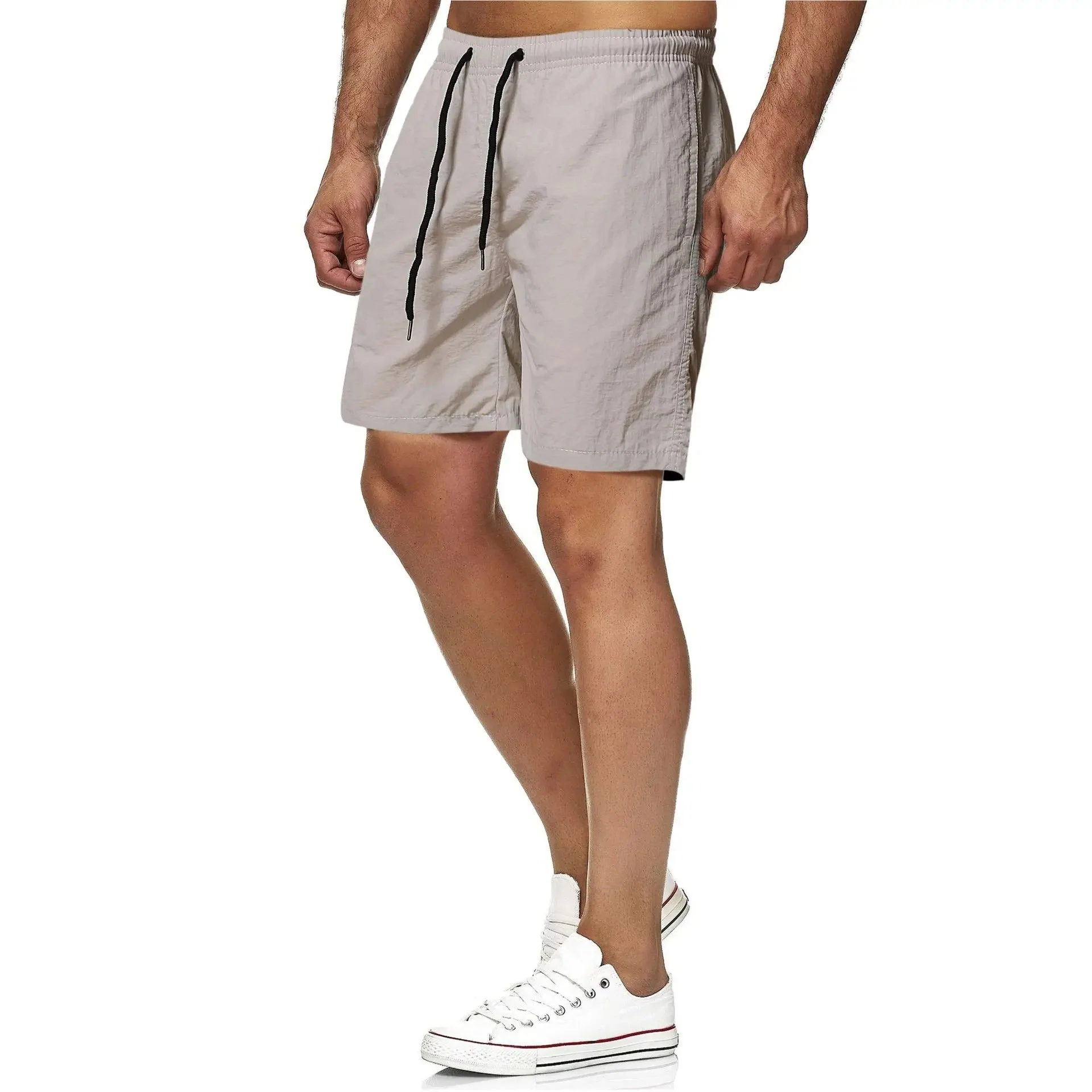 Heidi-Mode | Schnell Trocknende Einfarbige Fitness-Badehosen für Männer - Image 8