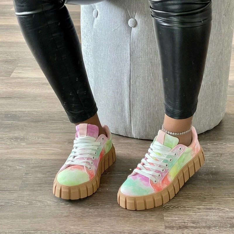 Heidi-Mode | Schnürschuhe Dicke Sohle Orthopädische Schuhe Damenschuhe - Image 12