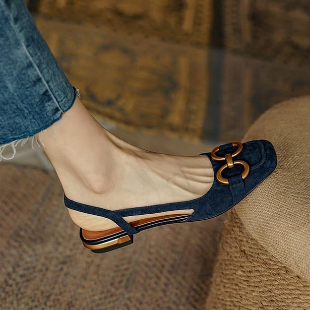 Heidi-Mode | Schuhe Frauen Flach Offener Rücken Sommerschuhe - Image 4