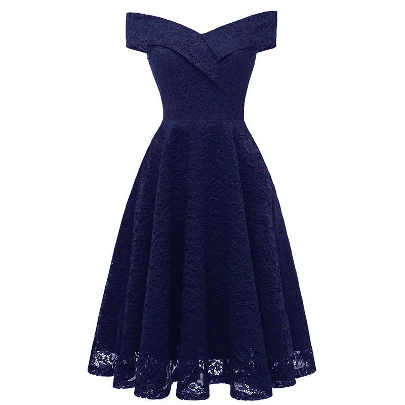 Heidi-Mode | Schulterfreies, Formelles Midikleid mit Plissee - Image 2