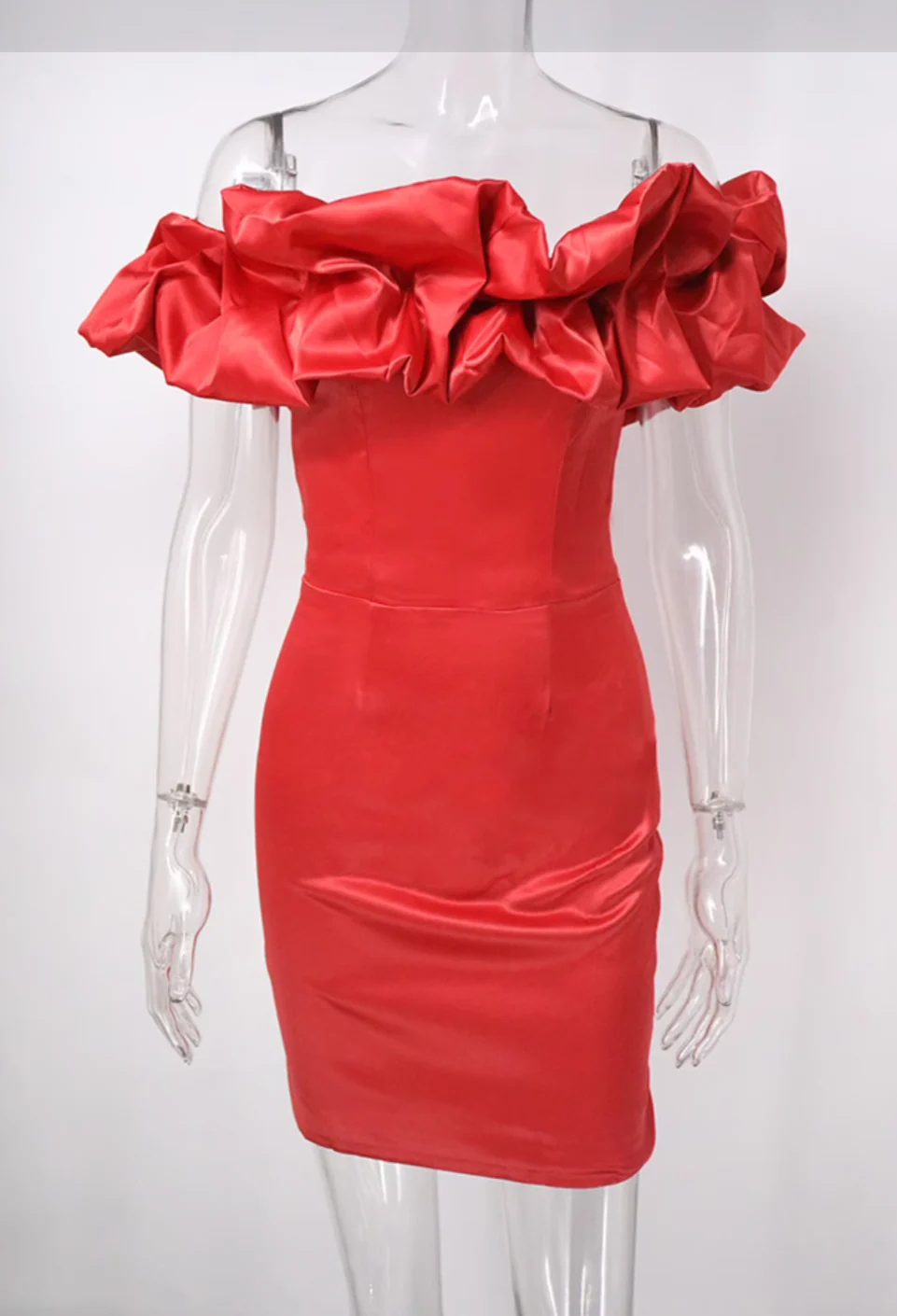 Heidi-Mode | Schulterfreies Minikleid mit Rüschen - Image 8