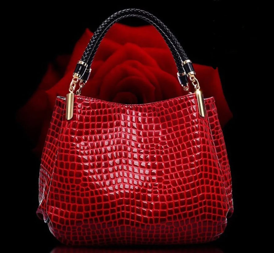 Heidi-Mode | Schultertasche mit Krokodil Muster - Image 7