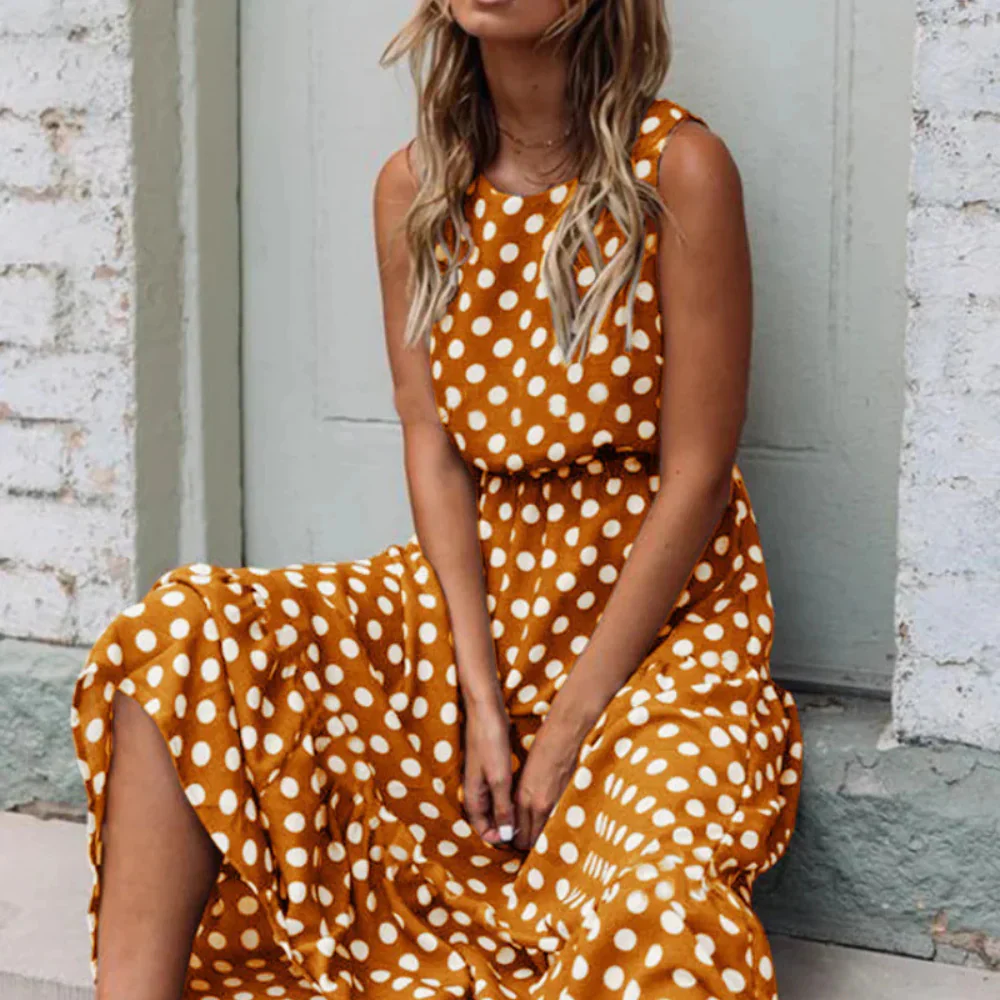 Heidi-Mode | Schwarzes Polka Dot Midikleid für Einen Retro Chic Look - Image 4