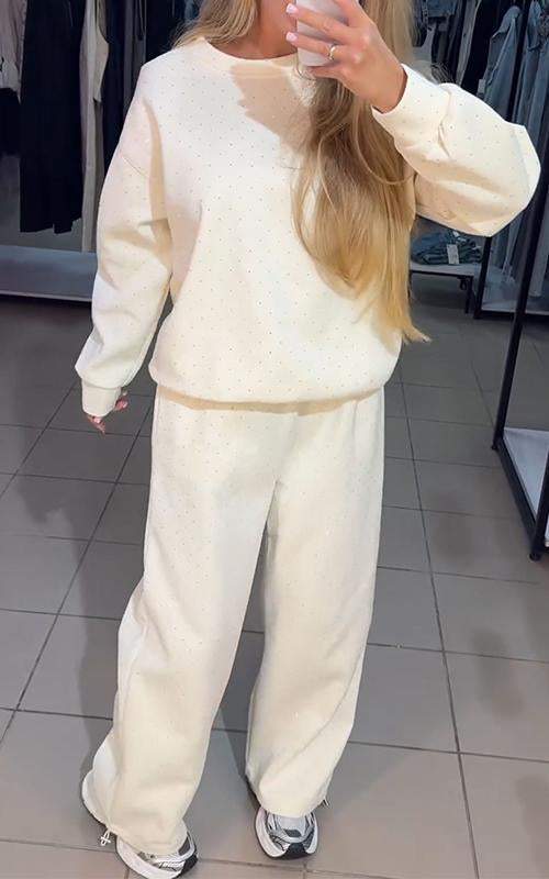 Heidi-Mode | Schweiß Set Glitzernd Bequem Jogging Set Damenbekleidung - Image 5