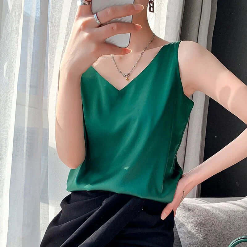 Heidi-Mode | Seidig Weiches Tanktop für Frauen - Image 2