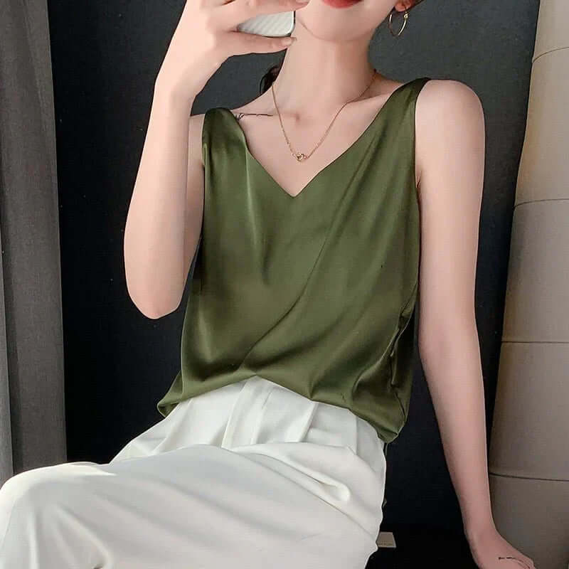 Heidi-Mode | Seidig Weiches Tanktop für Frauen - Image 3