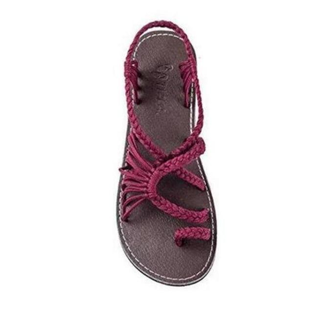 Heidi-Mode | Seil Knoten Fußflachsandalen - Image 15