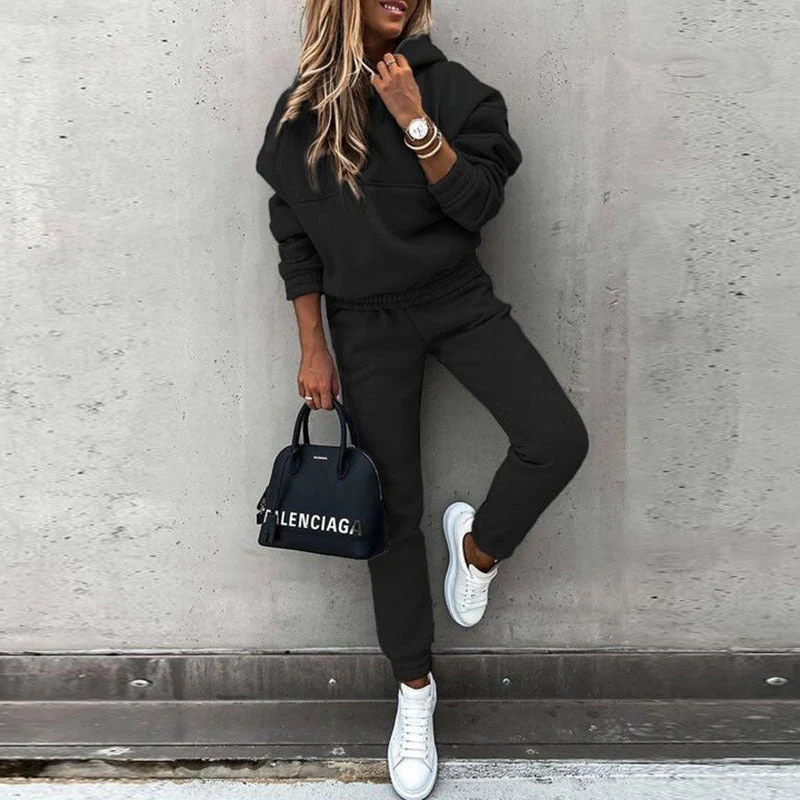 Heidi-Mode | Set - Bequemer Damen Jogginganzug mit Kapuze - Image 3