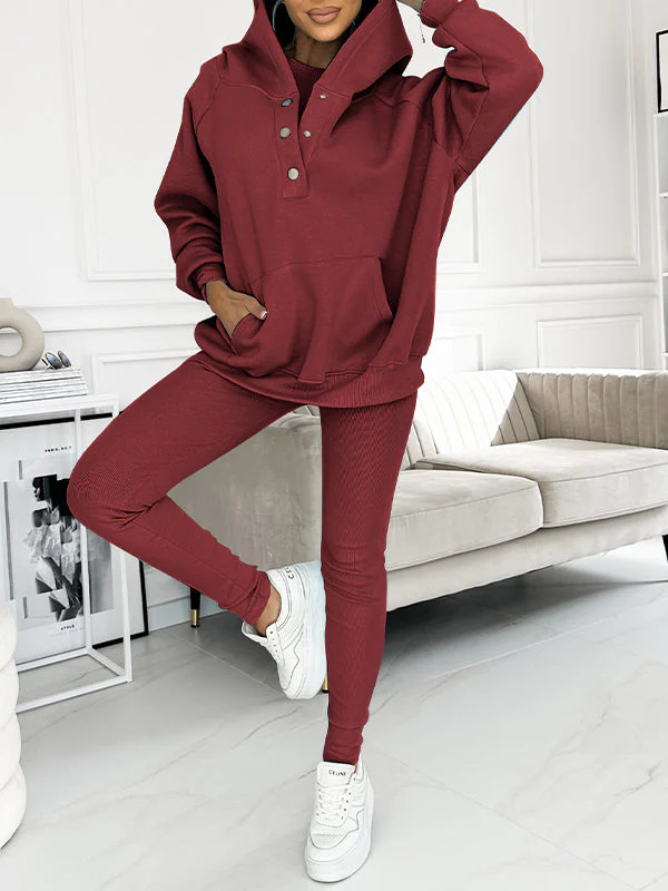 Heidi-Mode | Set Oversize Hoodie Leggings Loungewear Set Damenbekleidung - Image 17