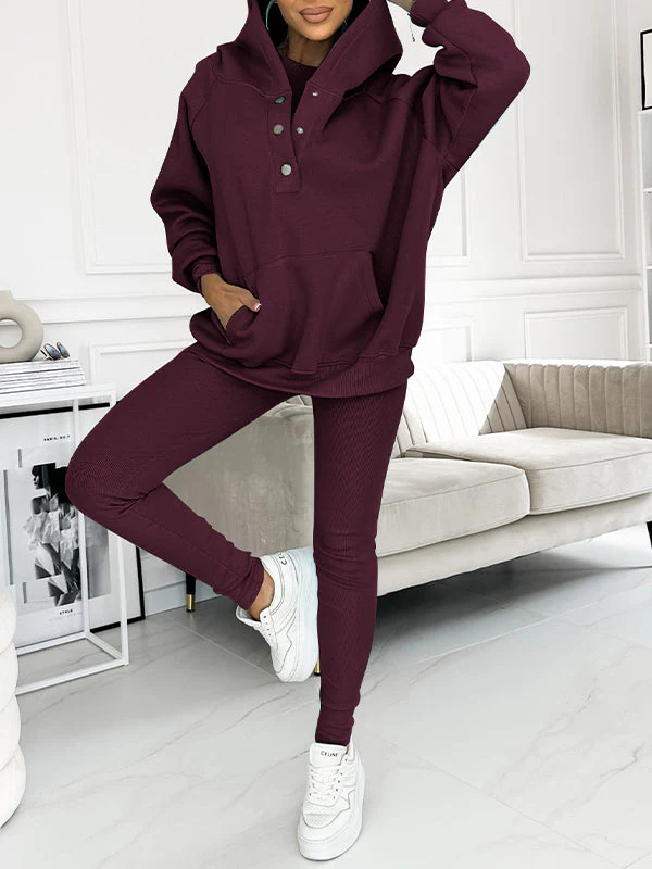 Heidi-Mode | Set Oversize Hoodie Leggings Loungewear Set Damenbekleidung - Image 22