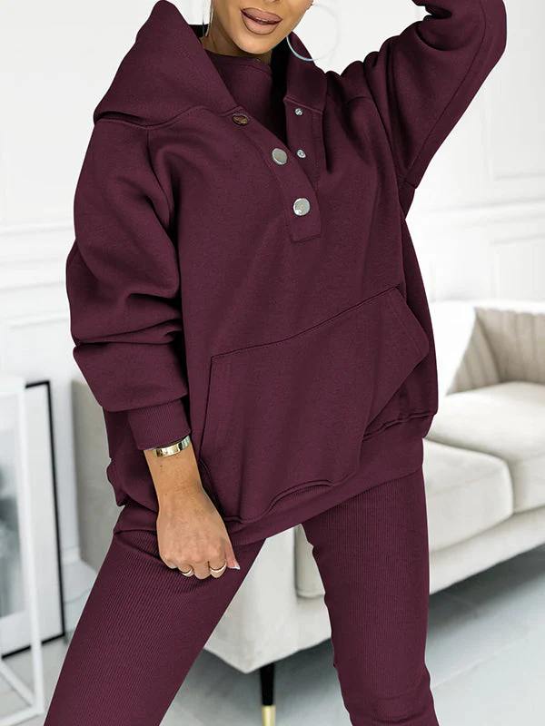 Heidi-Mode | Set Oversize Hoodie Leggings Loungewear Set Damenbekleidung - Image 6
