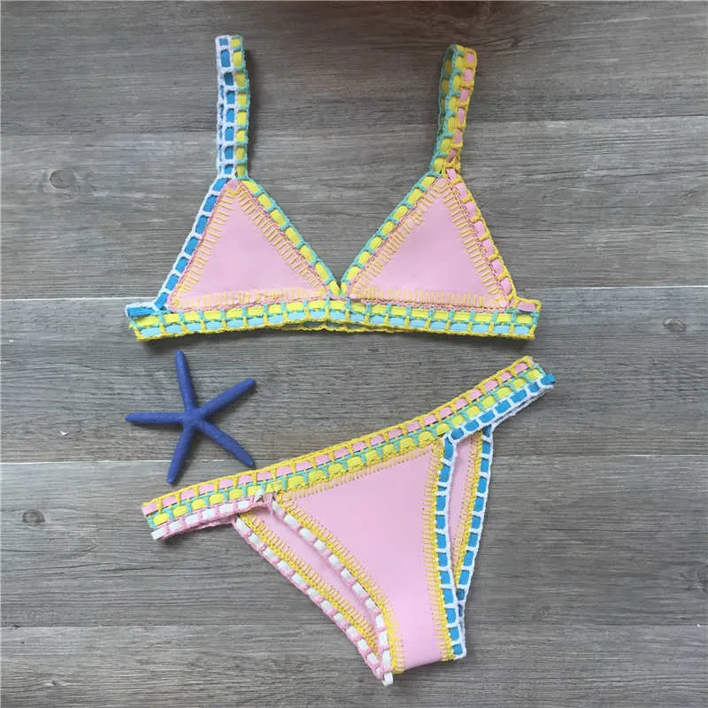 Heidi-Mode | Sexy Bikinis Sommer Frauen Badeanzug Handgehäkeltes Bikini-Set Badebekleidung Strand Badeanzug Biquini Frau Monokini - Image 3