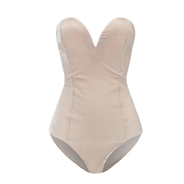 Heidi-Mode | Sexy Body Aus Bordeauxrotem, Trägerlosem Samt - Image 10