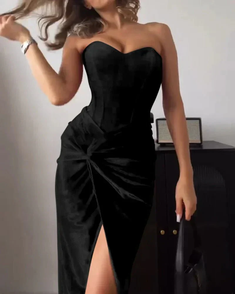 Heidi-Mode | Sexy Strapless Spaghetti Dress - Image 3