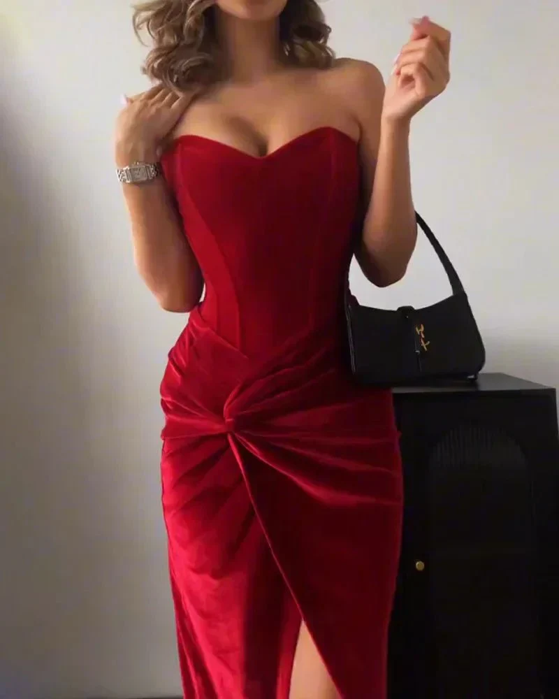 Heidi-Mode | Sexy Strapless Spaghetti Dress - Image 4