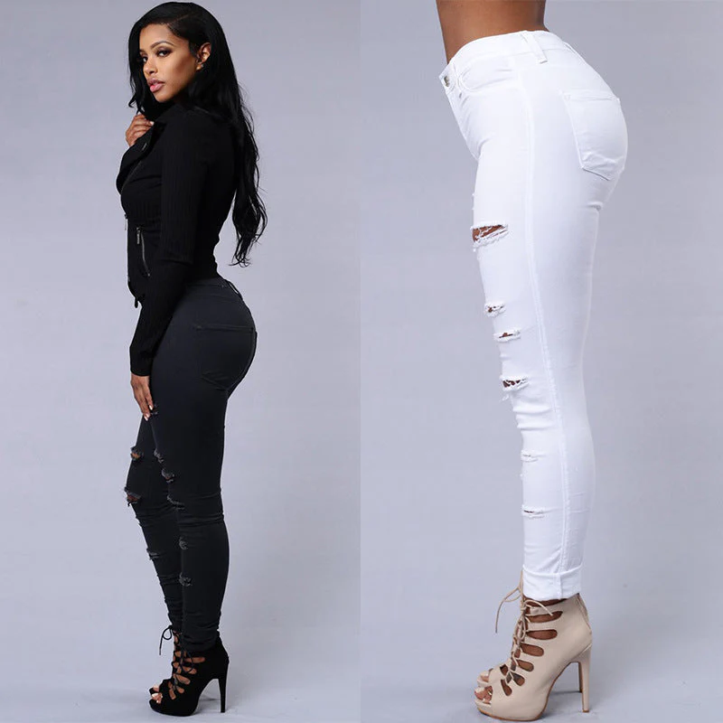 Heidi-Mode | Skinny Damen Jeans - Hohe Taille, Lässiger Bleistiftschnitt - Image 2