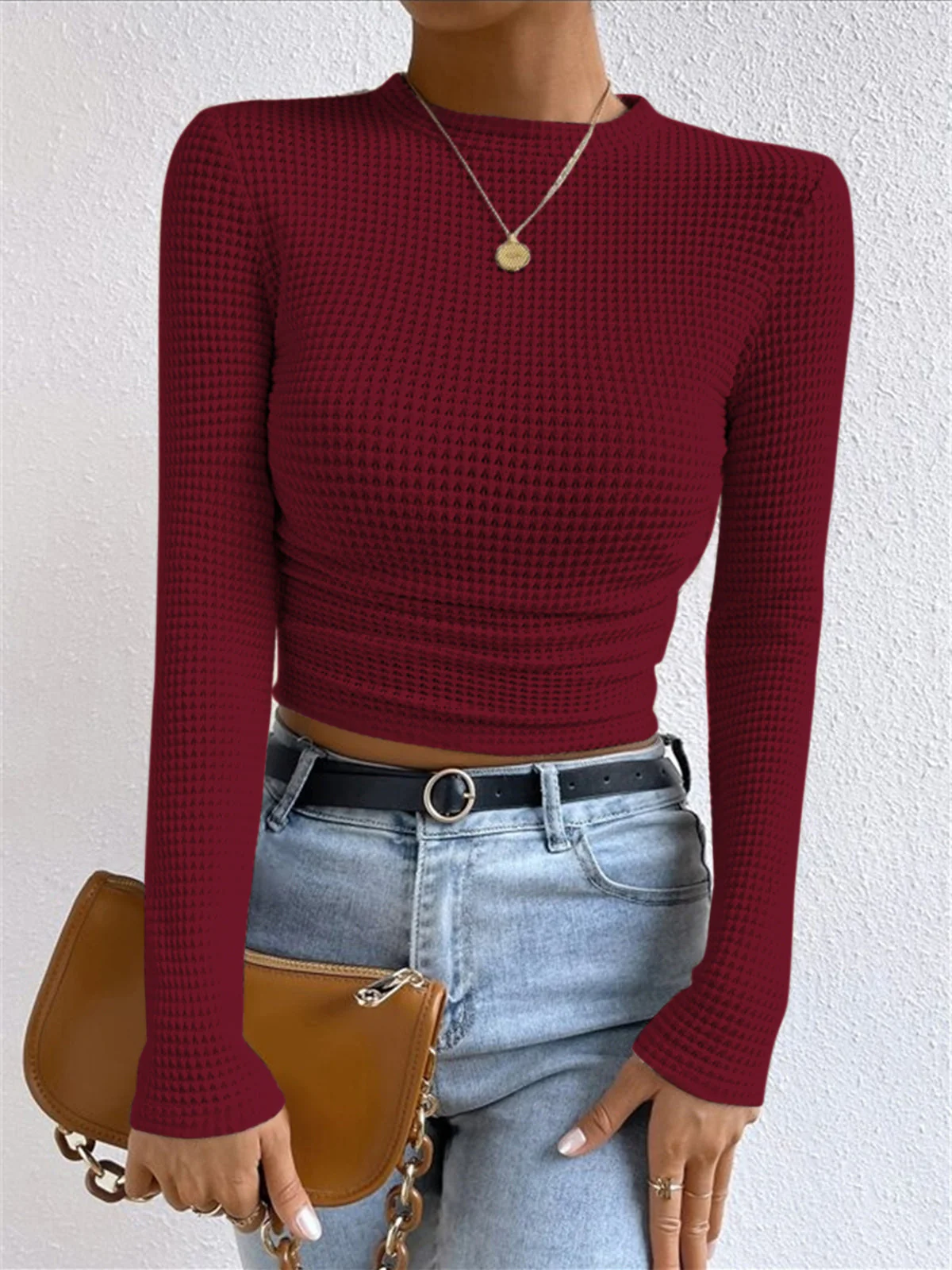 Heidi-Mode | Slim-Pullover im Waffelmuster - Image 12