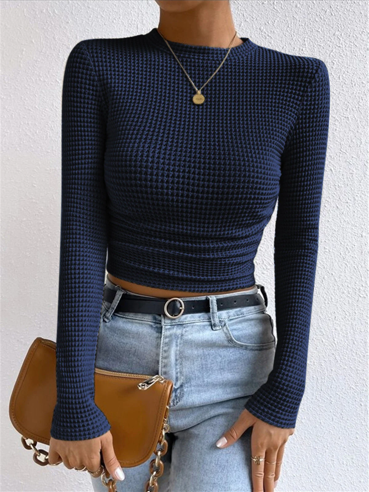 Heidi-Mode | Slim-Pullover im Waffelmuster - Image 13