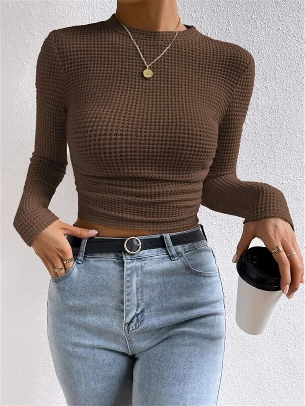 Heidi-Mode | Slim-Pullover im Waffelmuster - Image 14