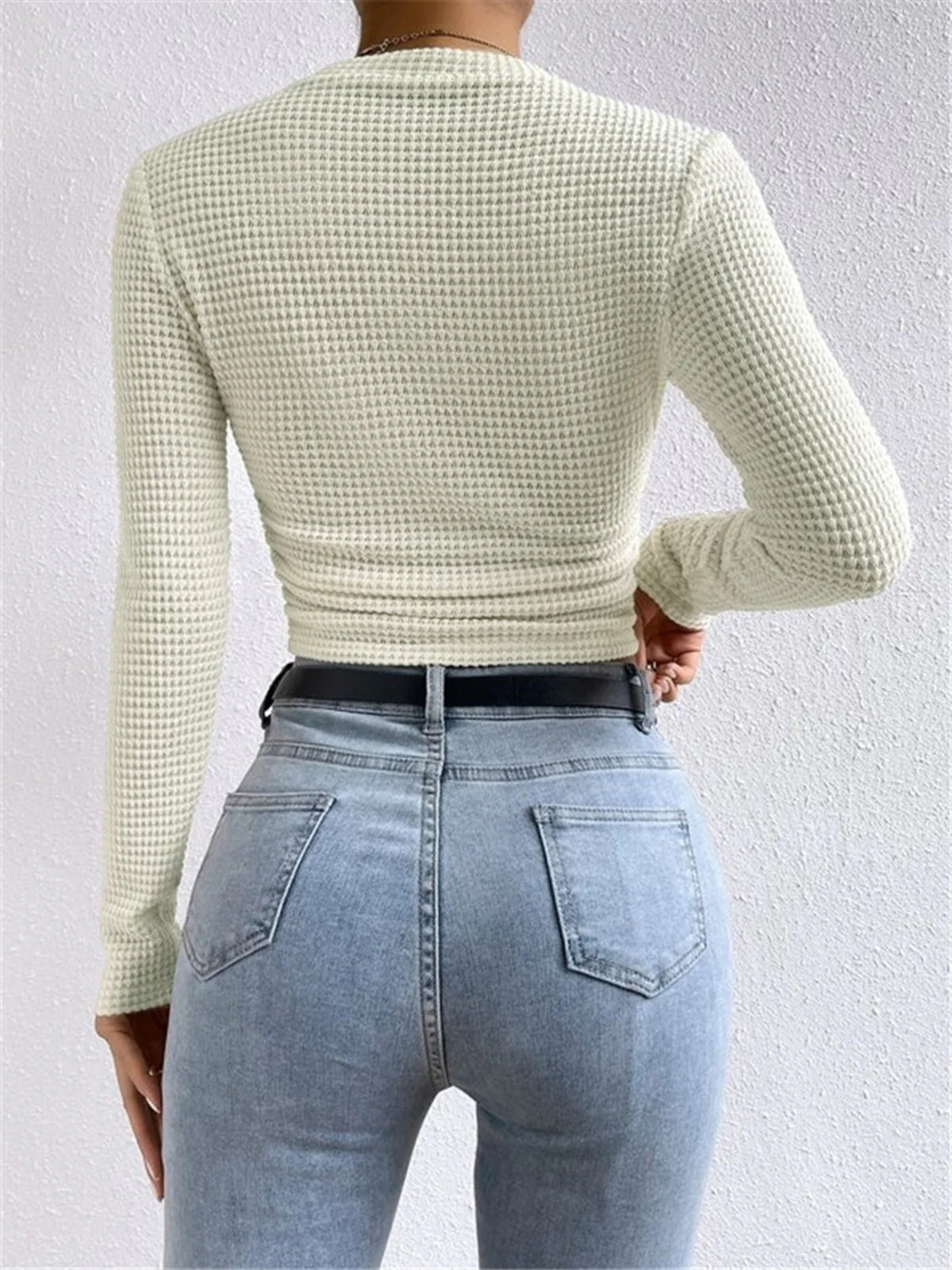 Heidi-Mode | Slim-Pullover im Waffelmuster - Image 3