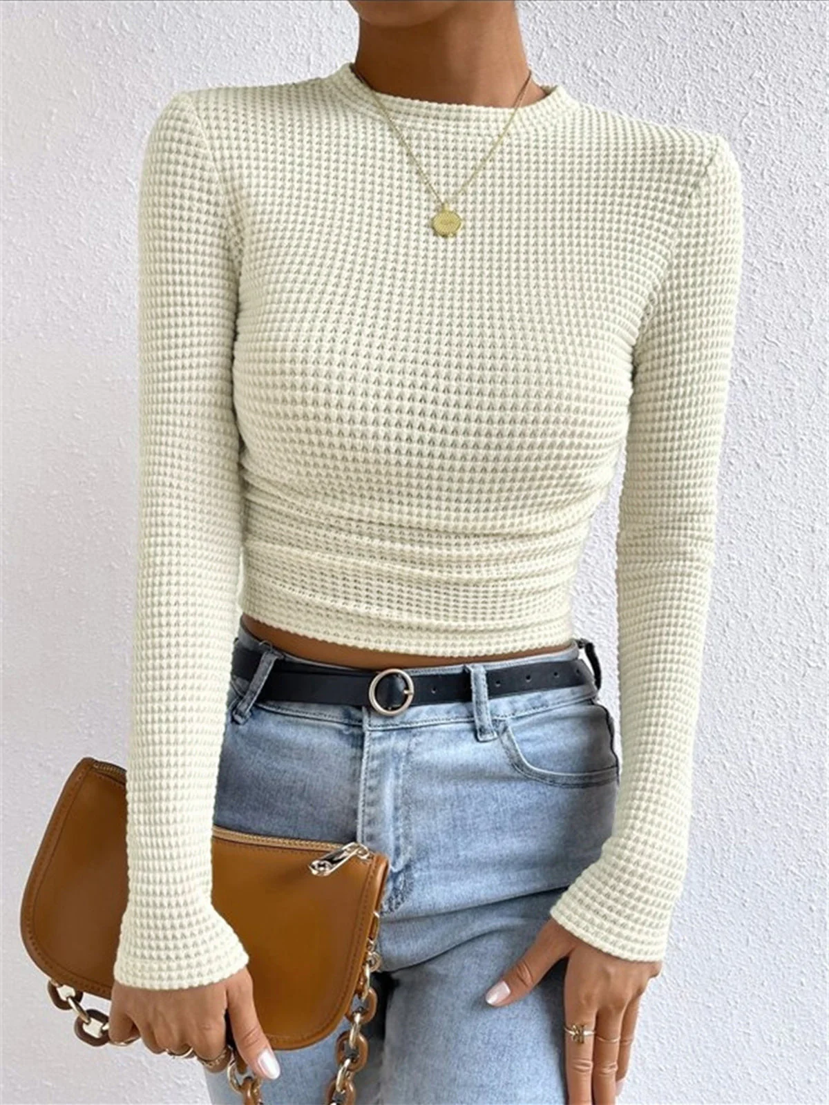Heidi-Mode | Slim-Pullover im Waffelmuster - Image 8