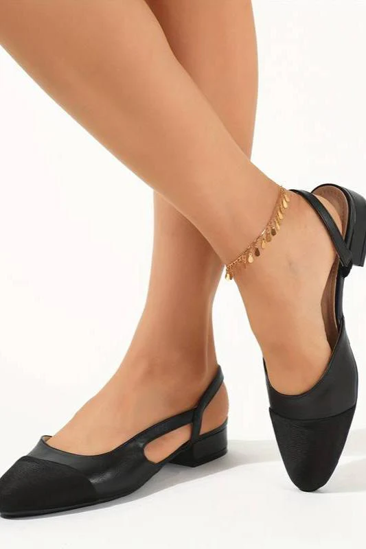 Heidi-Mode | Slingback Ballerinas In Beige & Schwarz Klassischer Chic - Image 11