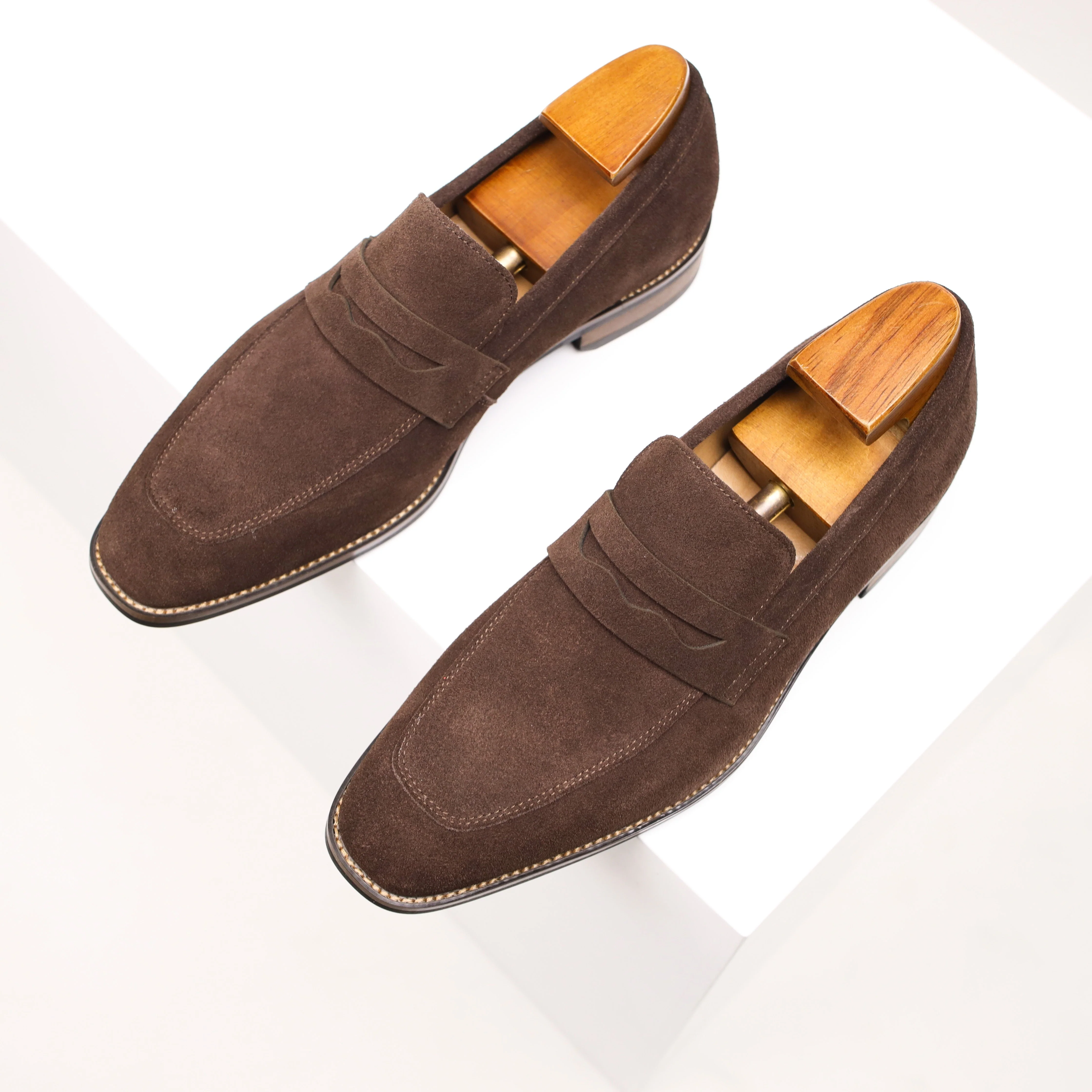 Heidi-Mode | Slip On Leder Penny Loafers Herrenschuhe - Image 2