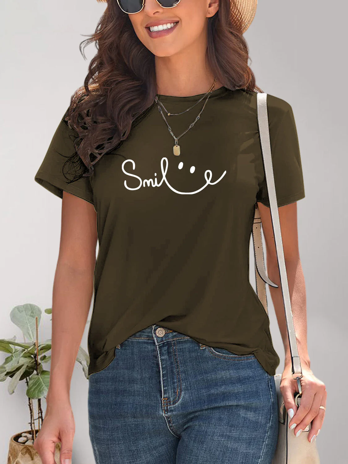 Heidi-Mode | Smile Rundhals Kurzarm T-Shirt - Image 13