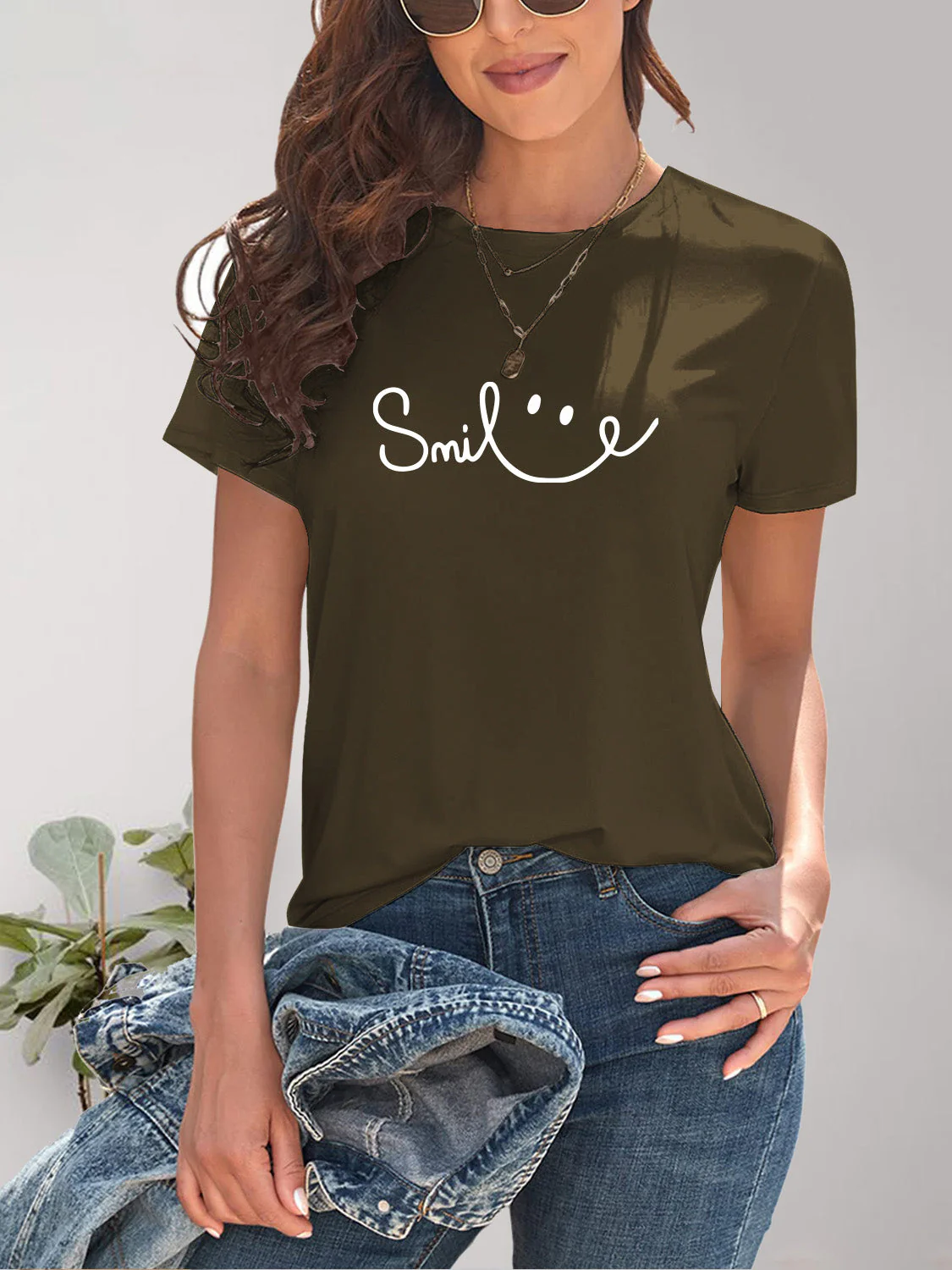Heidi-Mode | Smile Rundhals Kurzarm T-Shirt - Image 14