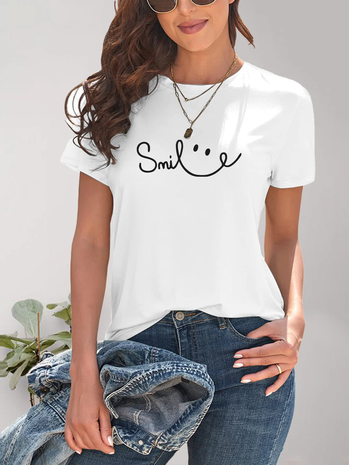 Heidi-Mode | Smile Rundhals Kurzarm T-Shirt - Image 15