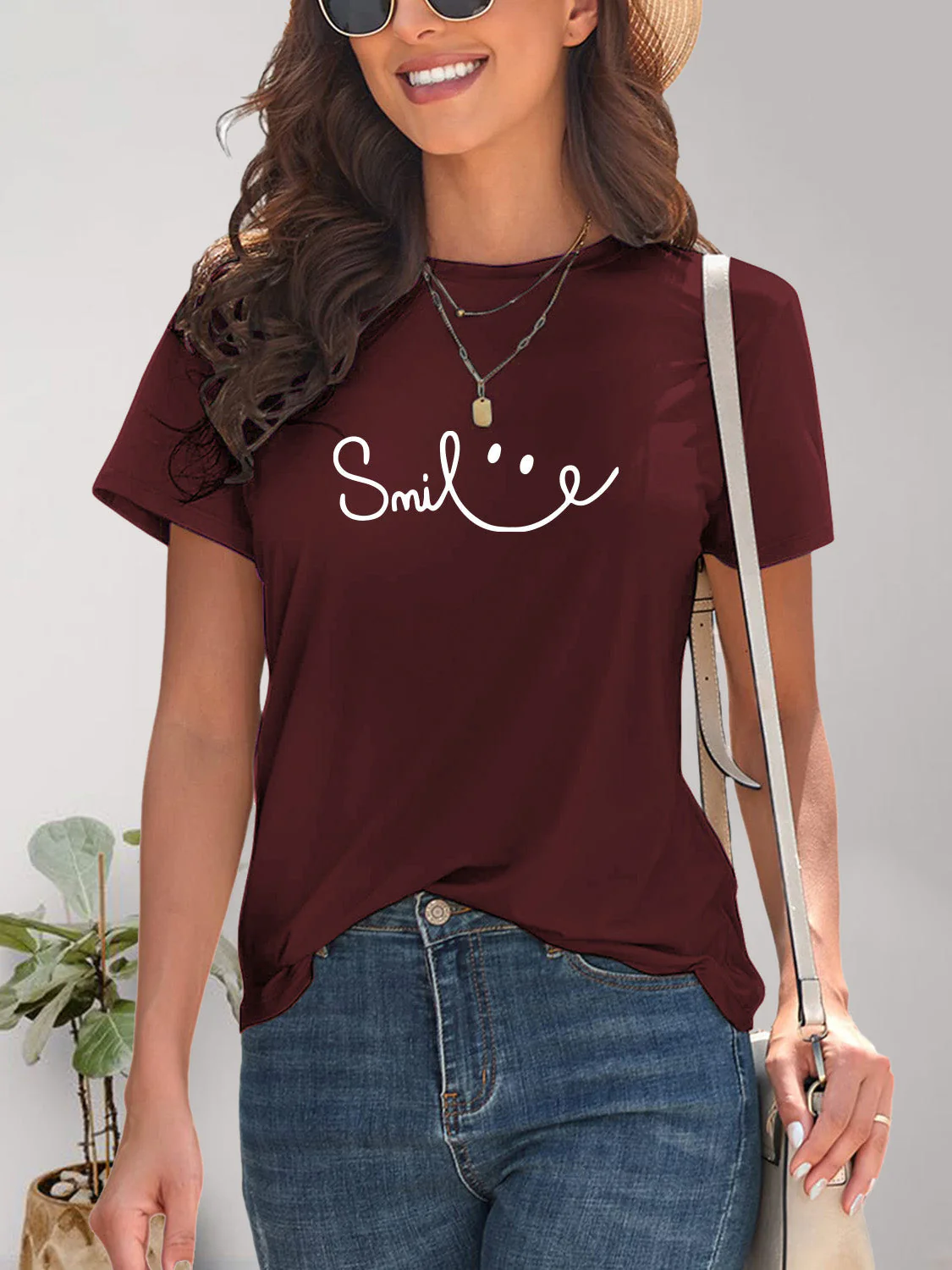 Heidi-Mode | Smile Rundhals Kurzarm T-Shirt - Image 18