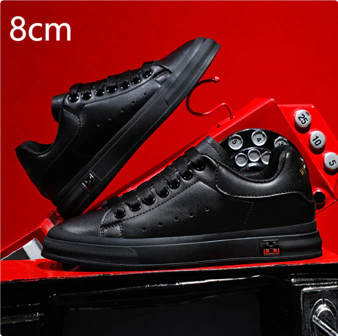 Heidi-Mode | Sneaker mit Erhöhung Bequeme Freizeitschuhe mit 6 Cm Verstecktem Absatz, Aus Kunstleder, für Alltag & Business - Image 11