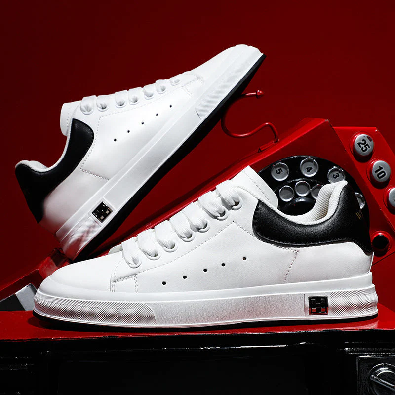 Heidi-Mode | Sneaker mit Erhöhung Bequeme Freizeitschuhe mit 6 Cm Verstecktem Absatz, Aus Kunstleder, für Alltag & Business - Image 3