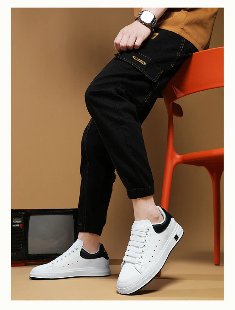 Heidi-Mode | Sneaker mit Erhöhung Bequeme Freizeitschuhe mit 6 Cm Verstecktem Absatz, Aus Kunstleder, für Alltag & Business - Image 7