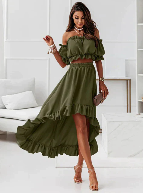 Heidi-Mode | Sommerkleid Set mit Rüschen - Image 2