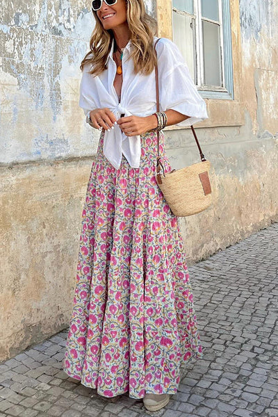 Heidi-Mode | Sommer Lange Röcke Boho Print - Image 3