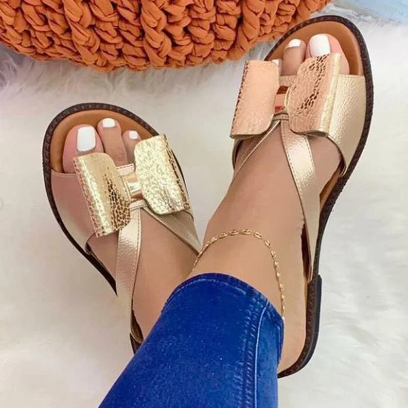 Heidi-Mode | Legere Sommerschuhe für Frauen mit Schmetterlingsknoten - Image 5
