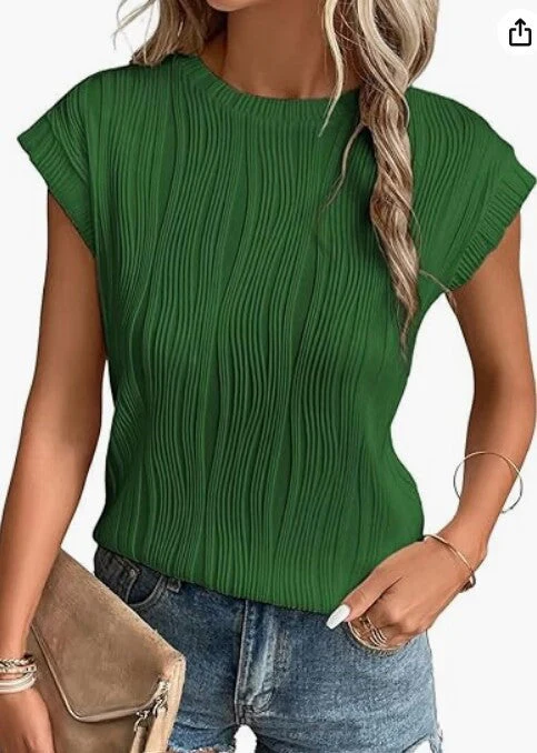 Heidi-Mode | Sommer-T-Shirt für Damen mit Rundhalsausschnitt und Superkurzen Ärmeln - Image 8