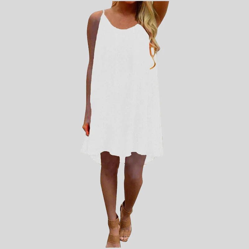 Heidi-Mode | Sommerkleid Ärmellos mit Spaghettiträgern Leicht und Luftig Lässiger Schnitt - Image 10