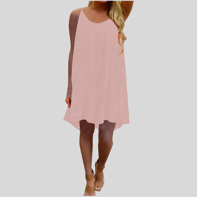 Heidi-Mode | Sommerkleid Ärmellos mit Spaghettiträgern Leicht und Luftig Lässiger Schnitt - Image 8