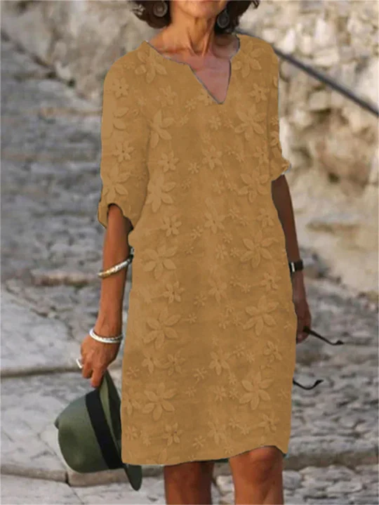 Heidi-Mode | Sommerkleider Aus Baumwolle und Leinen mit Blumenmuster - Image 2